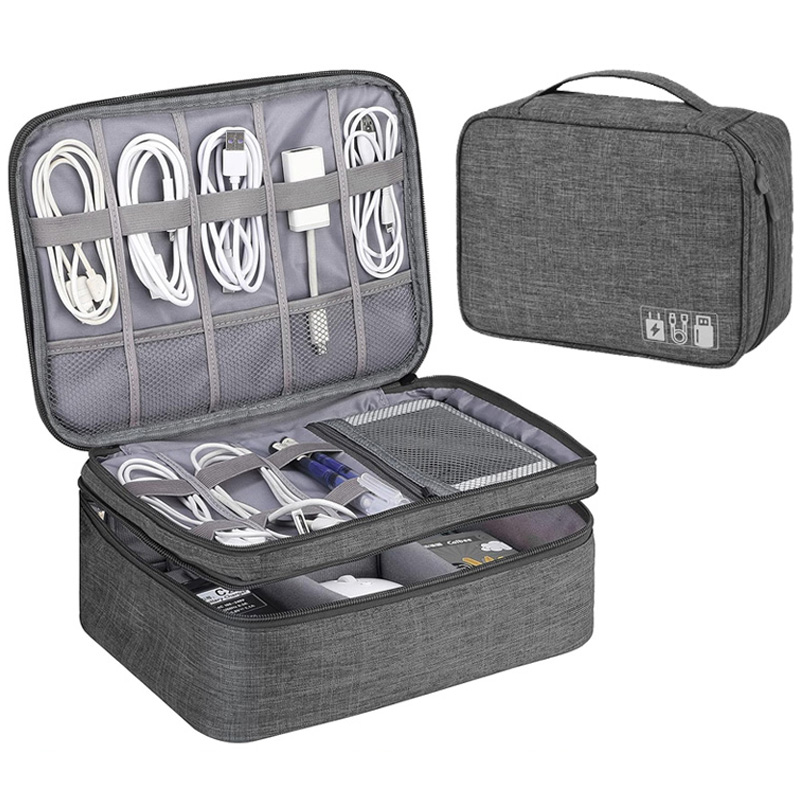 Travel Accessories And Gadgets - Draagbare digitale opbergtas USB-gadget Waterdichte kabelorganizer