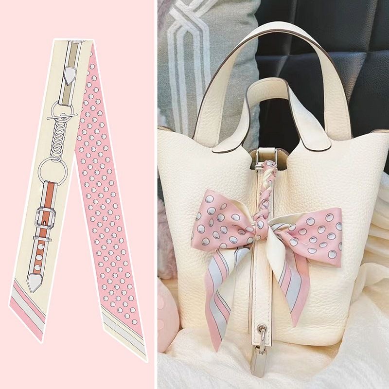 Travel Accessories Aesthetic - Vrouwen Zomer Roze Polka Dot Sjaal
