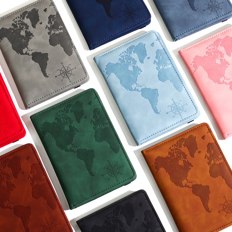 Qantas Travel Accessories - Nieuwe kaart bedrukte paspoorthouder lederen paspoorthoezen