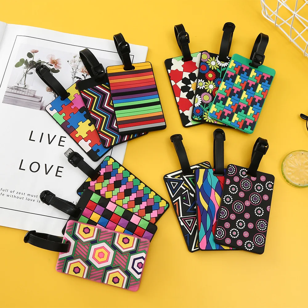 Travel Accessories International - 1 STKS Geometrische Bagagelabels Koffer ID