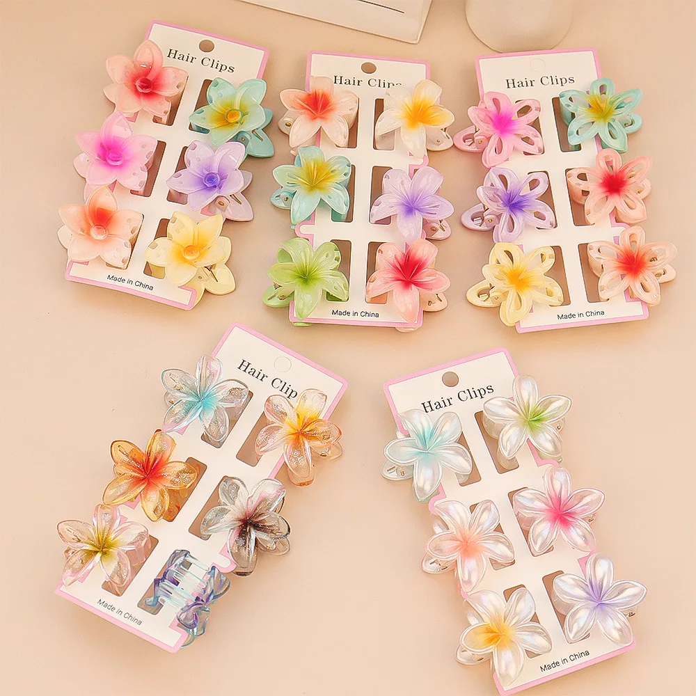 Travel Accessories Aesthetic - 6 stuks mode kleurrijke transparante bloem