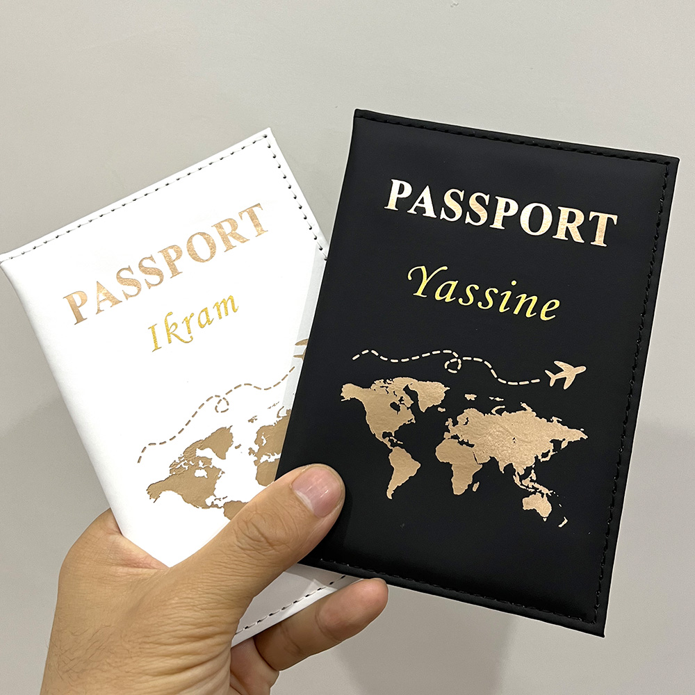 Travel Accessories And Gadgets - Nieuwe Schattige Gepersonaliseerde Paspoorthoes Vliegtuig Vrouwen