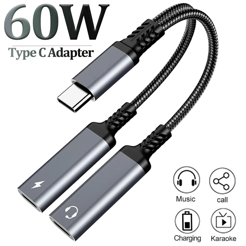 Travel Plug Type C - OTG 2 IN 1 USB C-splitter