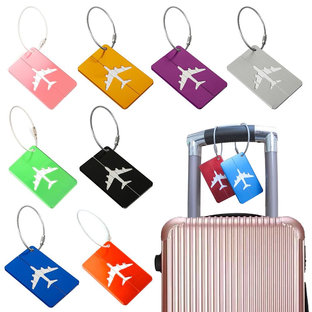 Travel Accessories International - Aluminium Reisbagagelabels Herbruikbare Kofferbagagelabels Vakantiekoffer Labels