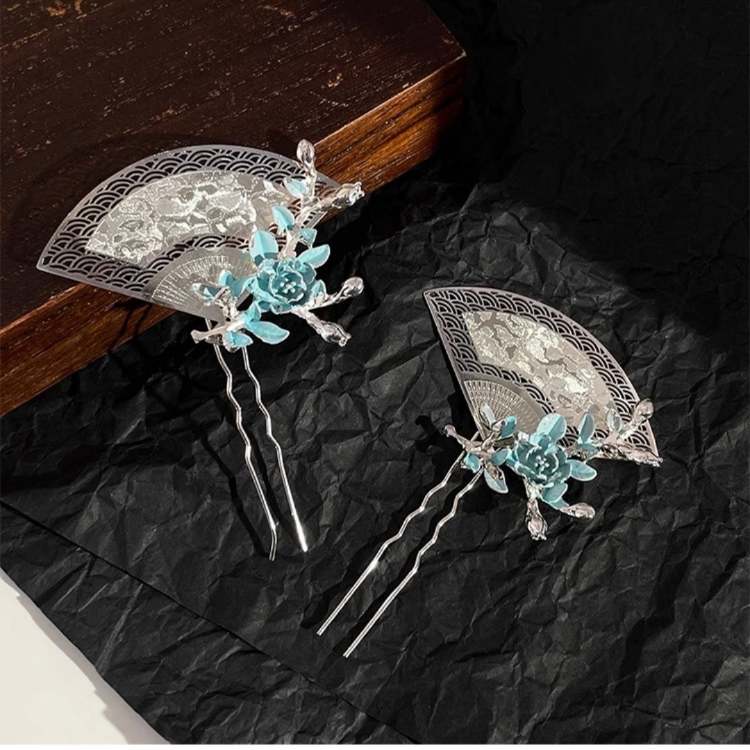 Travel Accessories Aesthetic - Nieuwe waaiervormige haarspeld in Chinese stijl,