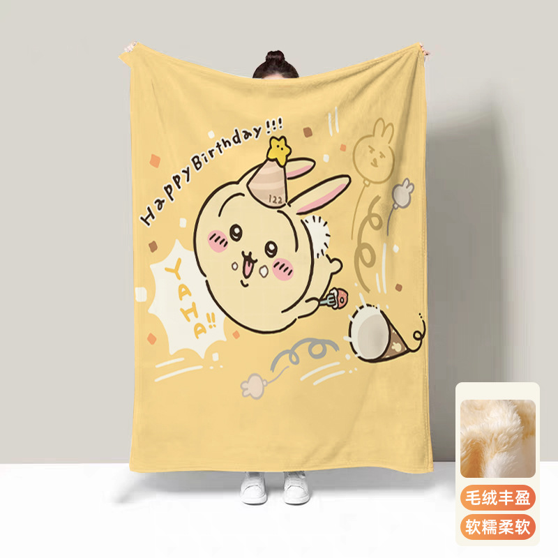 Travel Accessories As Gifts - Usagi Thermische dekens voor bed Chiikawa