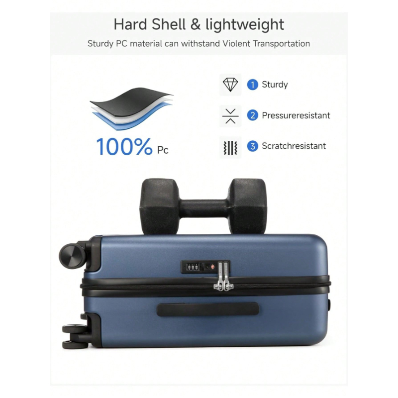 20 inch handbagage 22x14x9, go - Travel Lock Tsa Approved recensie en prijs