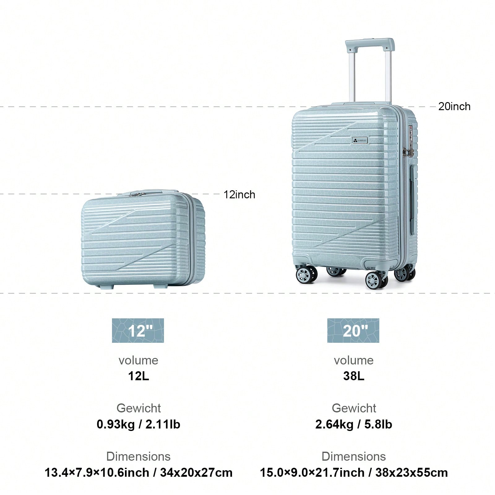 20 inch handbagage, harde koff - Travel Lock Tsa Approved recensie en prijs
