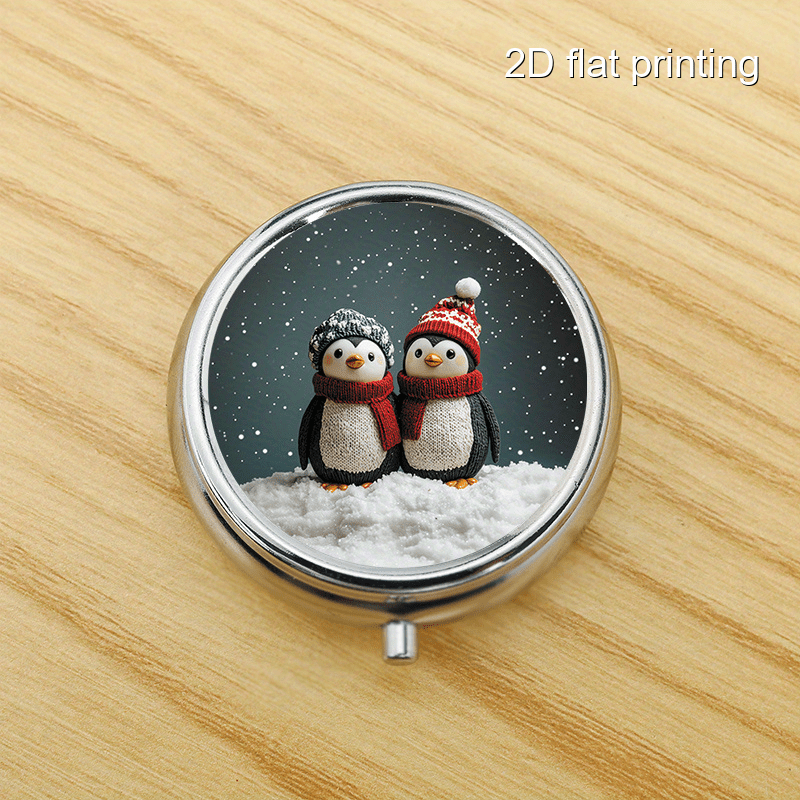 Winter Penguin 7-patroon ronde - Travel Accessories As Gifts recensie en prijs