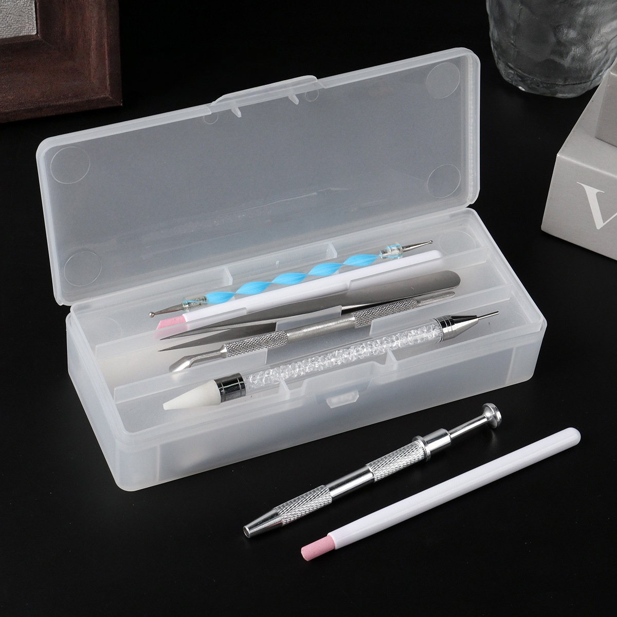 Transparante nagelstudio-set O - Travel Accessories Box recensie en prijs