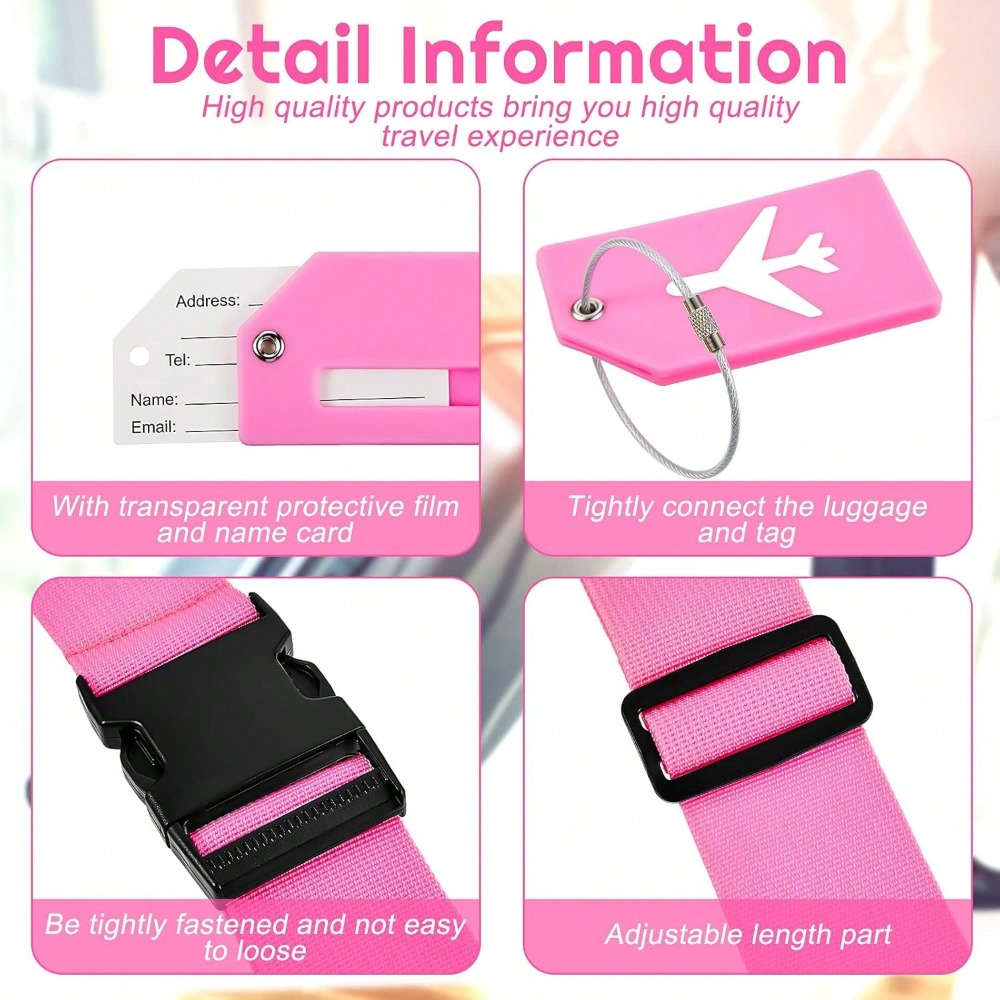 Bagageriemset met bagagelabel  - Travel Accessories International recensie en prijs