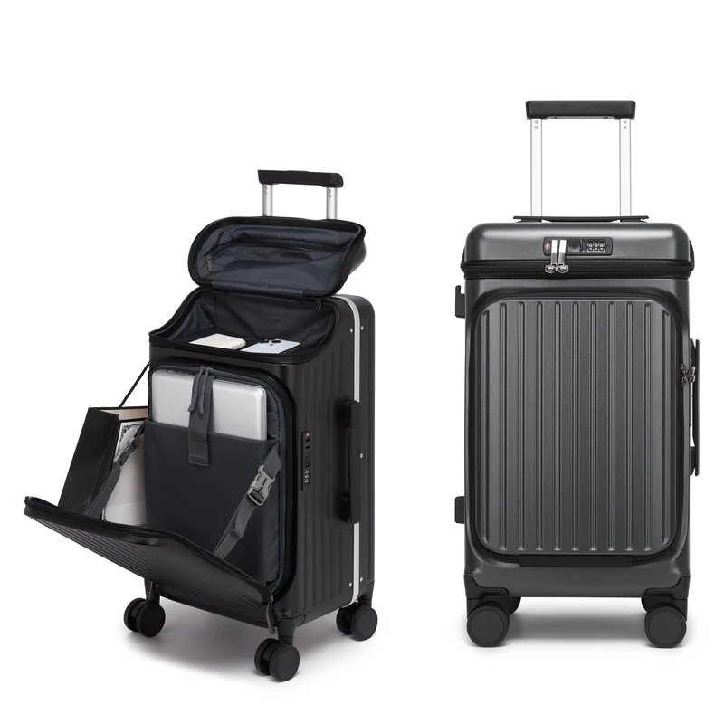 100% PC harde koffer met voor- - Travel Lock Tsa Approved recensie en prijs