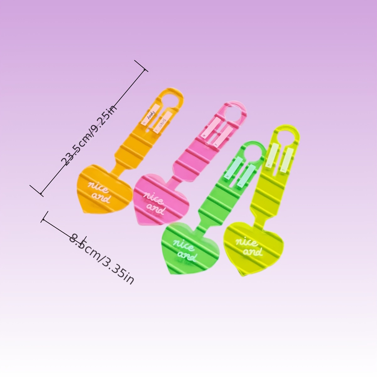 4 stuks fluorescerende hartvor - Travel Accessories International recensie en prijs