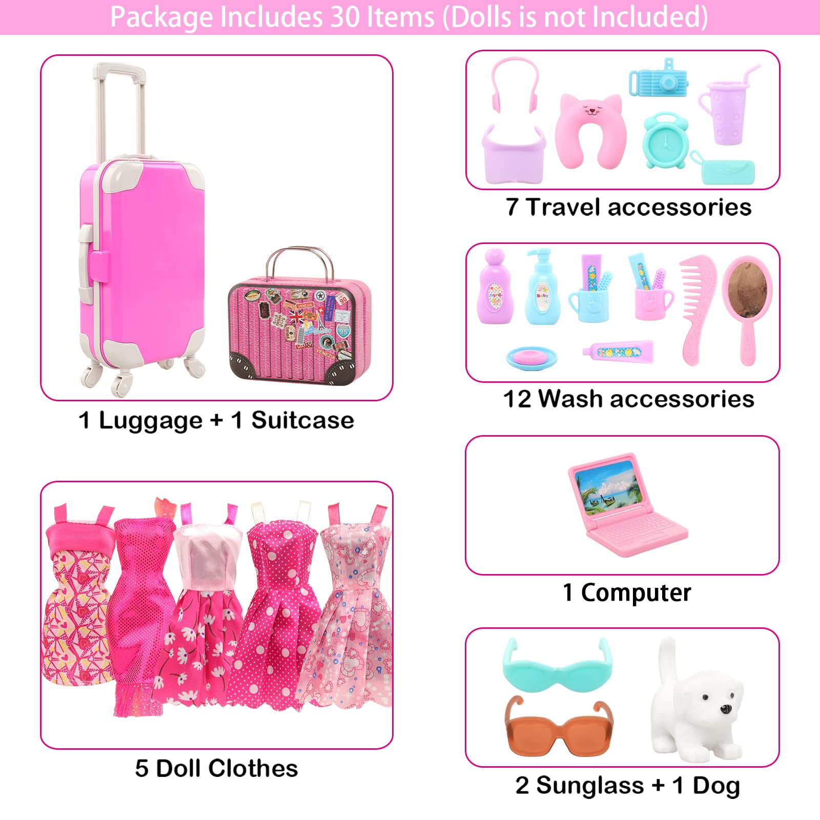 Barwa 30 Stuks 11.5 Lnch Reize - Travel Accessories With Kids recensie en prijs