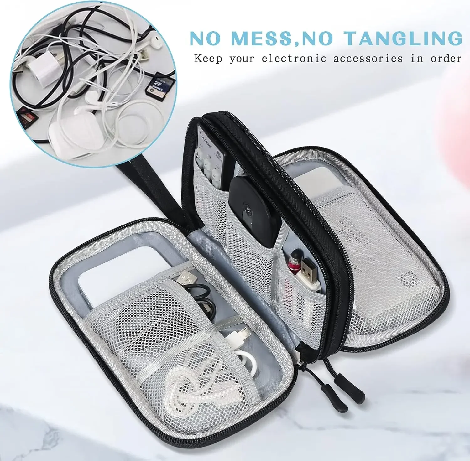 Reiskabeltas Draagbare Digital - Travel Accessories Box recensie en prijs