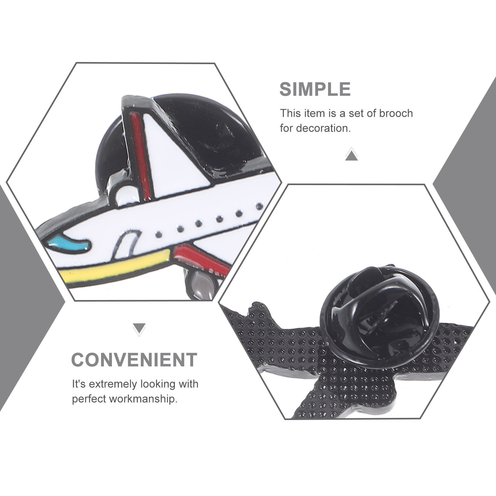 2-delige vliegtuigbrocheset, c - Travel Accessories Gift Ideas recensie en prijs
