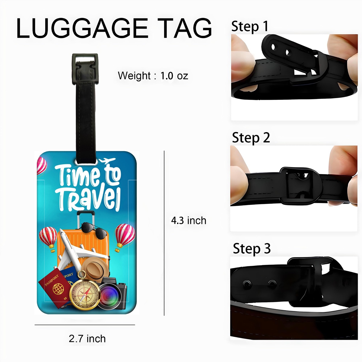 Reisstijl bagagelabel Heren Da - Travel Accessories International recensie en prijs