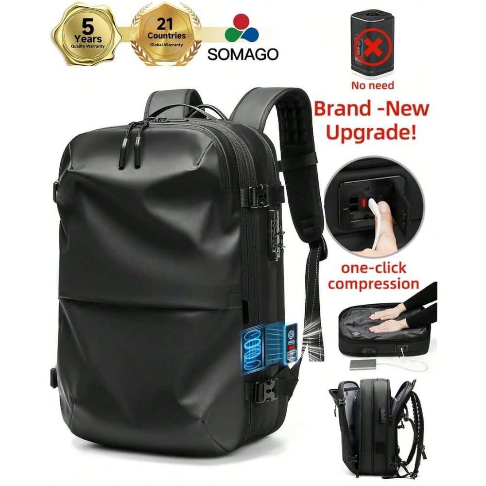 Eén-knops uitbreidbare vacuümc - Travel Lock Tsa Approved recensie en prijs