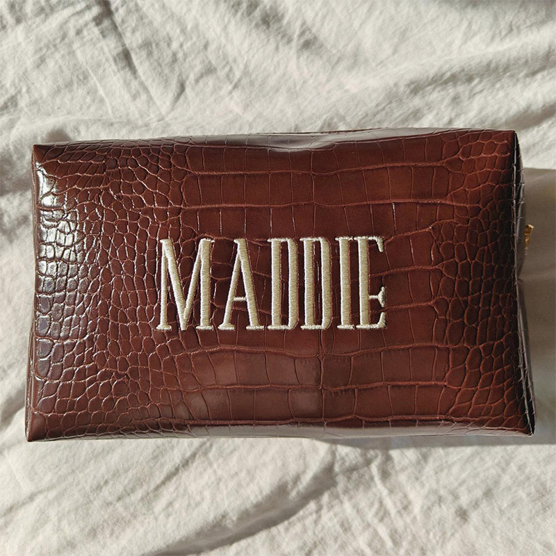 Geborduurde Croc make-up tas,  - Travel Accessories Gift Ideas recensie en prijs